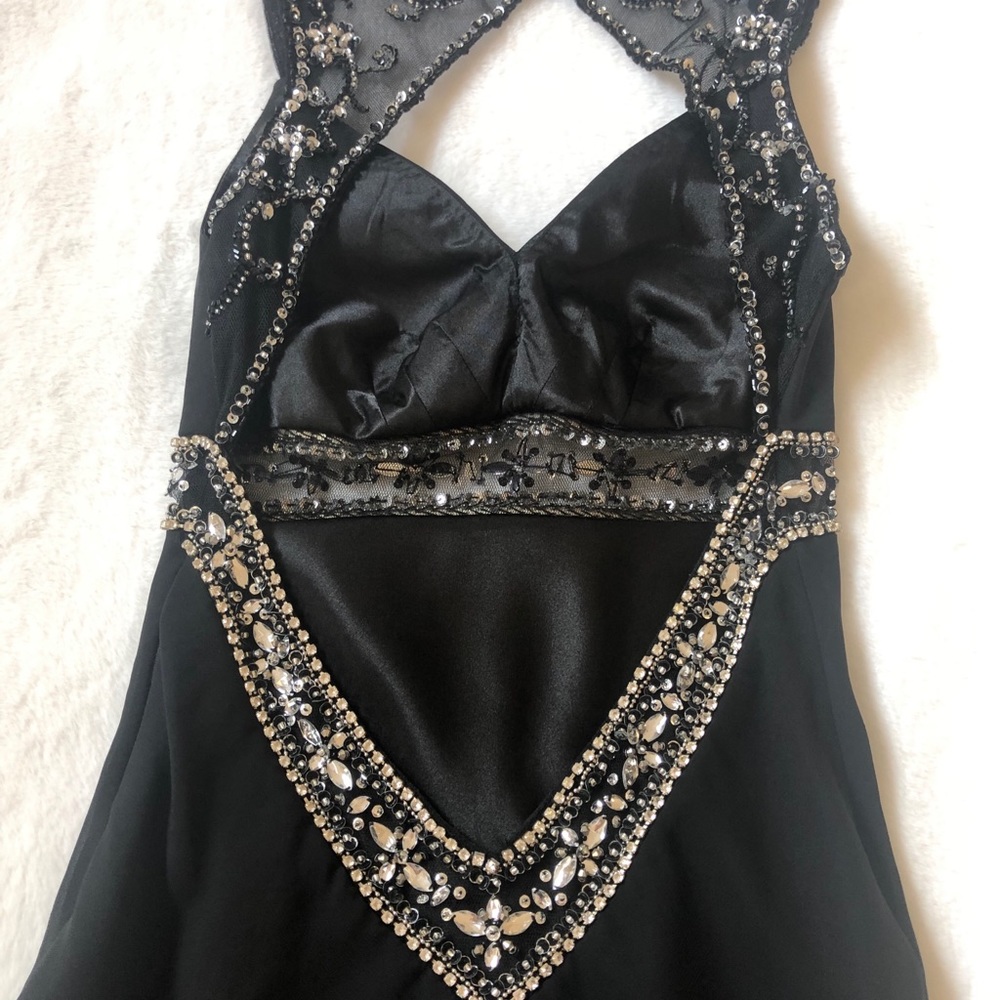 Faviana Couture Black Sequin Gown - Picture 12 of 12